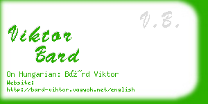 viktor bard business card